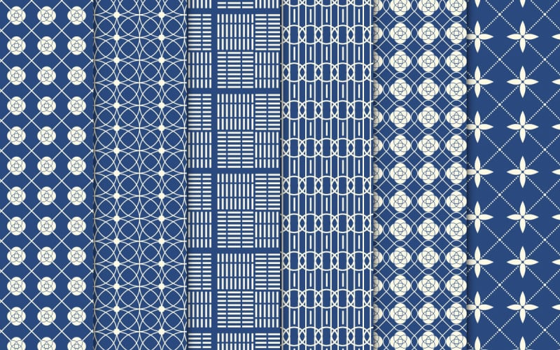 Геометричні тканини візерунок фон набір