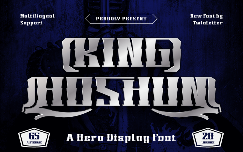KONING HOSHUN | Hero-lettertype weergeven
