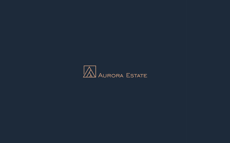 Vecteur de logo immobilier Aurora