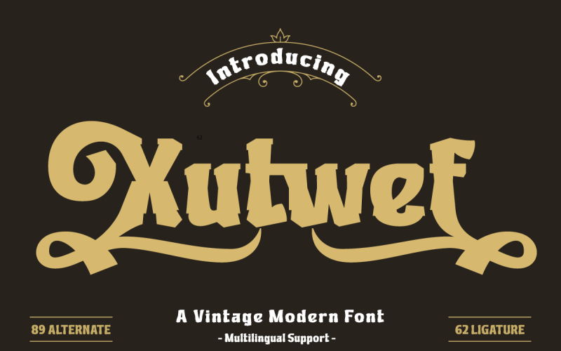 Xutwef | Hero-lettertype weergeven