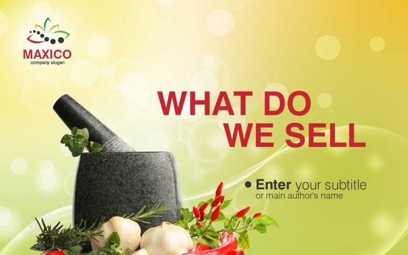 Food Store PowerPoint Template