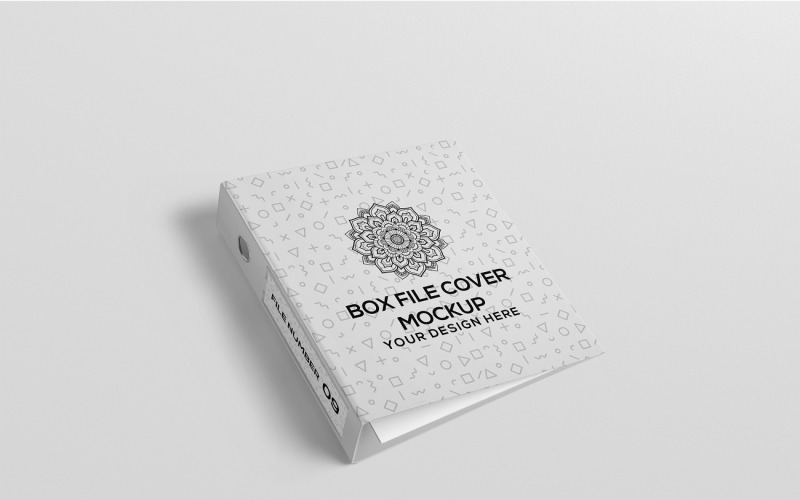 File Cover - Box File Cover Mockup
