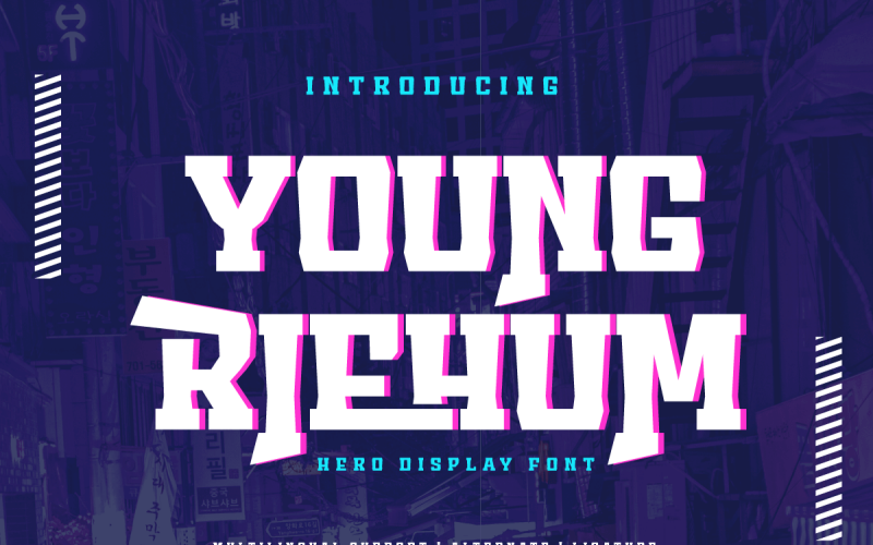 Fiatal Riehum | Display Hero Font