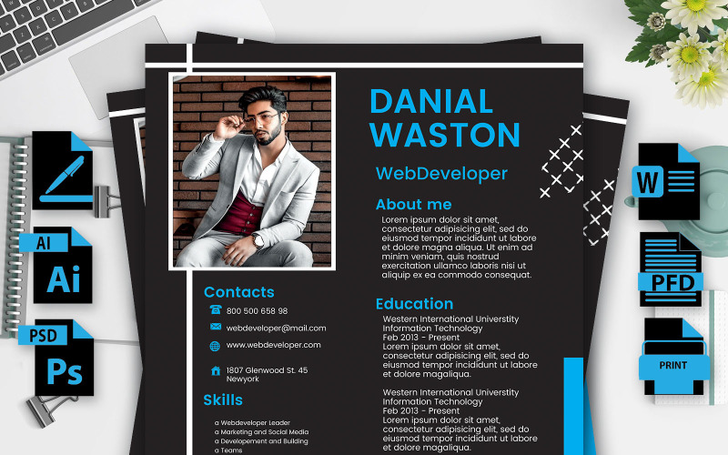 Printable Resume Templates + Cover Letter