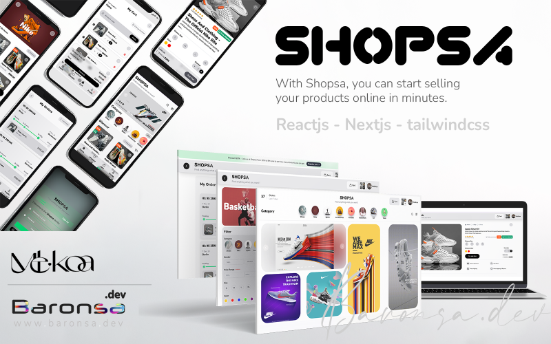Shopsa Ecommerce Šablona rychlého, moderního a mobilního sportovního obchodu