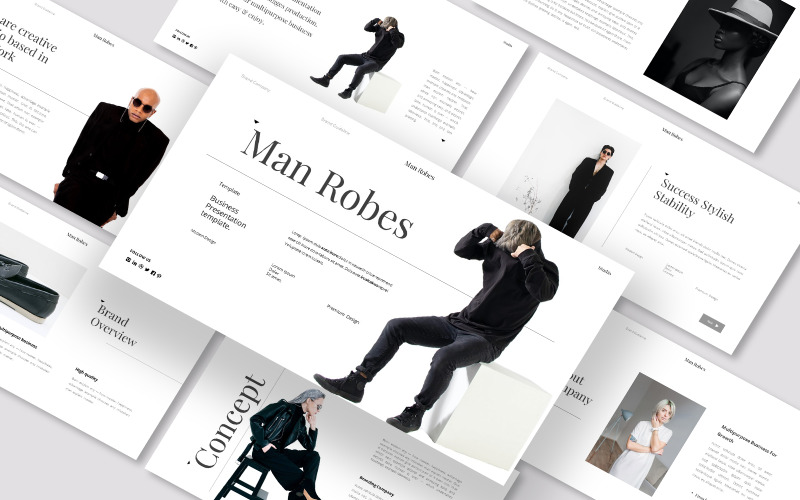 Varumärkesriktlinje Företag Google Slides Mall