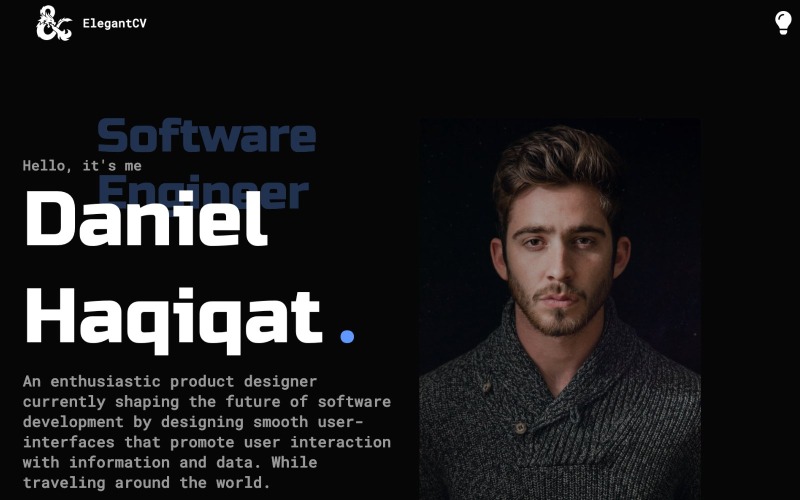 EleganteCV | Modello di curriculum personale / CV / portfolio