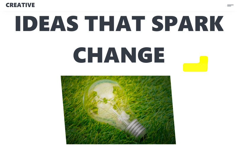 Креативный HTML-шаблон сайта