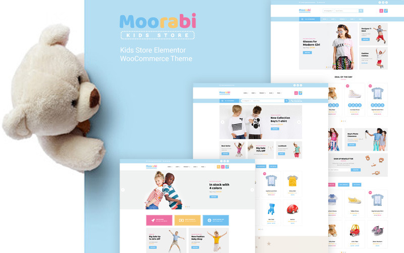Moorabi — motyw sklepu dla dzieci Elementor WooCommerce