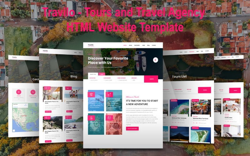 Travilo - Modèle de site Web HTML pour les visites et les agences de voyages