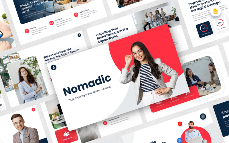Nomadic - Digital Agency Google Slide Mall