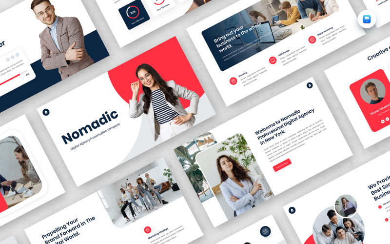 Nomadic - Modello di nota chiave dell'agenzia digitale