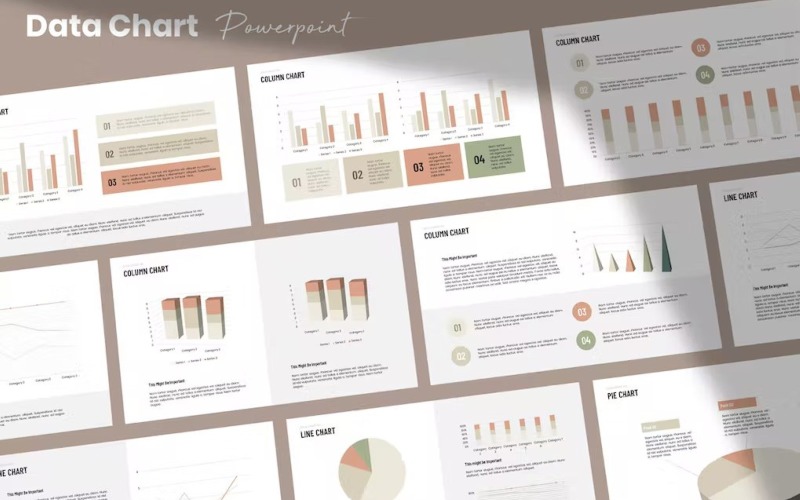 Data Cart Kit Powerpoint sablon