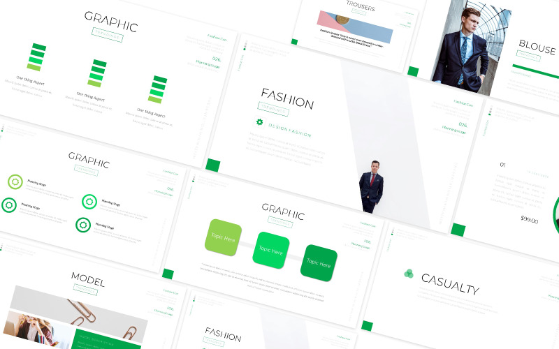 Fashion Con Casualty Minimalizm Powerpoint Template
