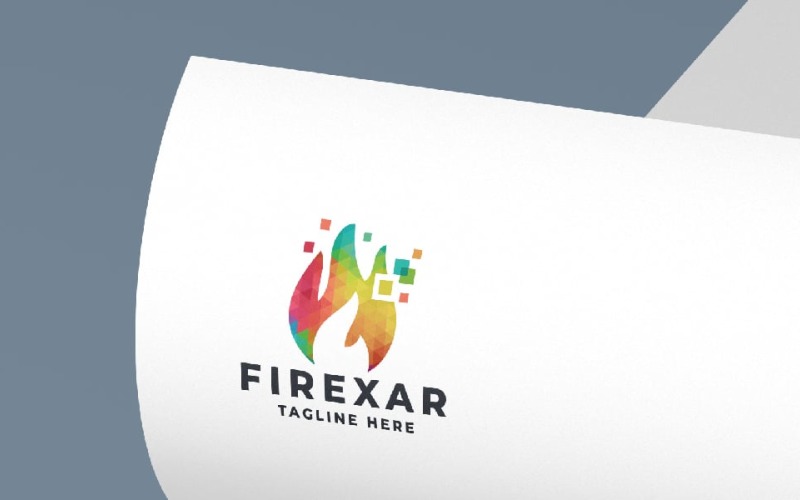 Modèle de logo Firexar Pro