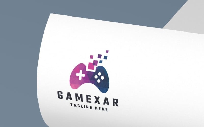 Modelo de logotipo Gamexar Pro
