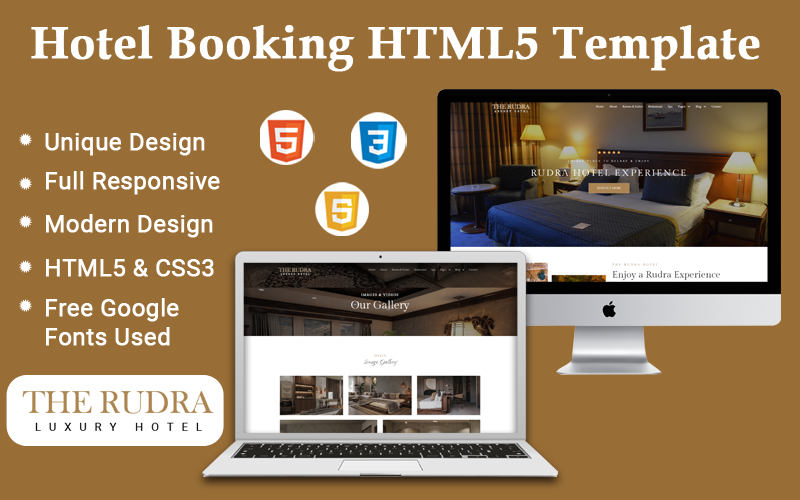 The Rudra - Modèle HTML5 de réservation d'hôtel