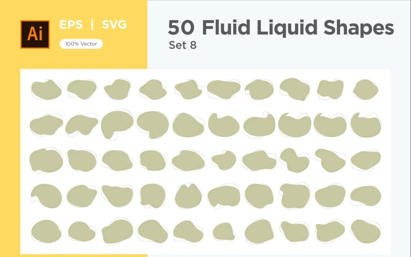 Fluid Liquid Shape V3 50 SET 8