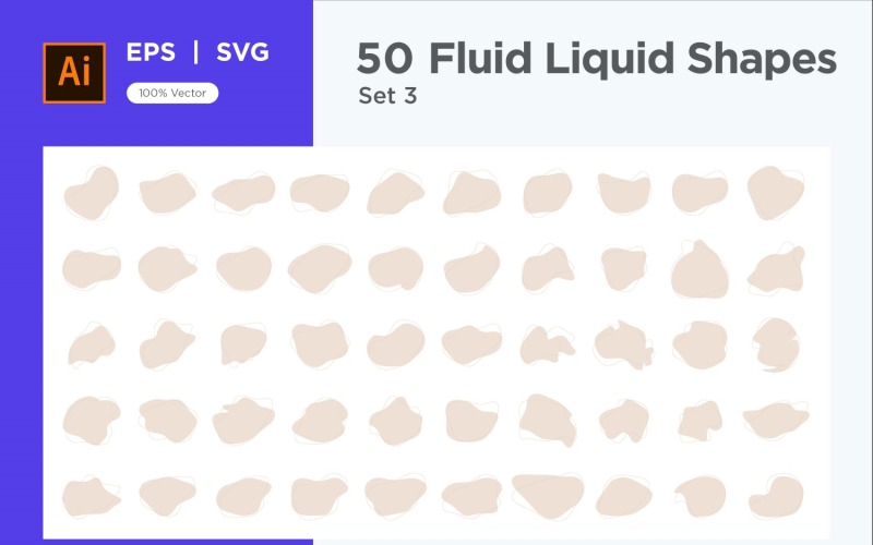 Fluid Liquid Shape V4 50 SET 3