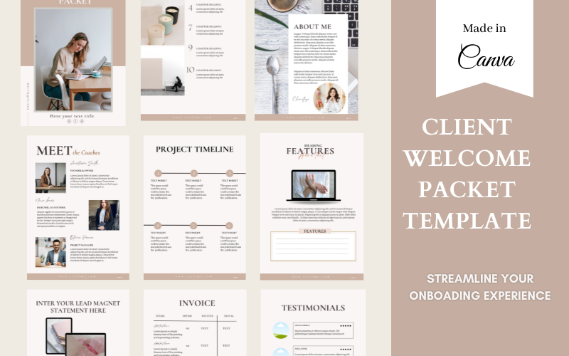 Free and customizable welcome templates