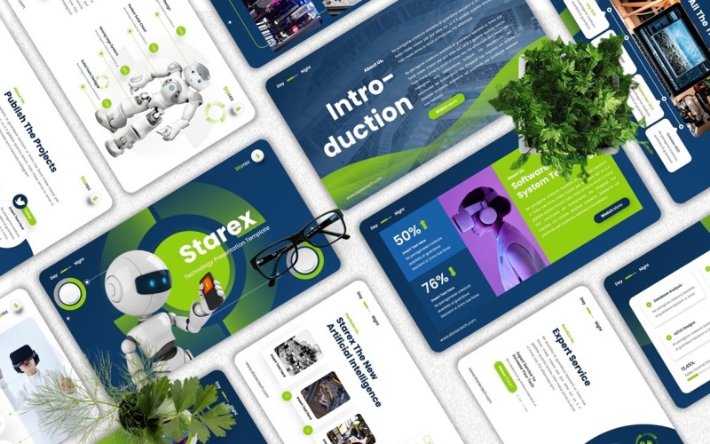 Starex — szablon technologii Googleslide