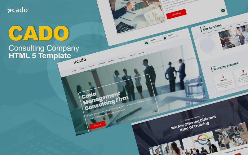 Cado - Шаблон HTML5 для управлінської та консалтингової компанії