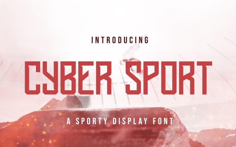 Cyber Sport - спортивный шрифт дисплея