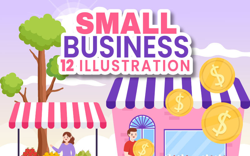 12 Illustratie van een lening voor kleine bedrijven