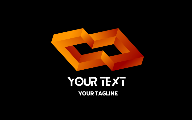 Vektorové krystal geometrické abstraktní 3D logo pro vaši společnost a podnikání
