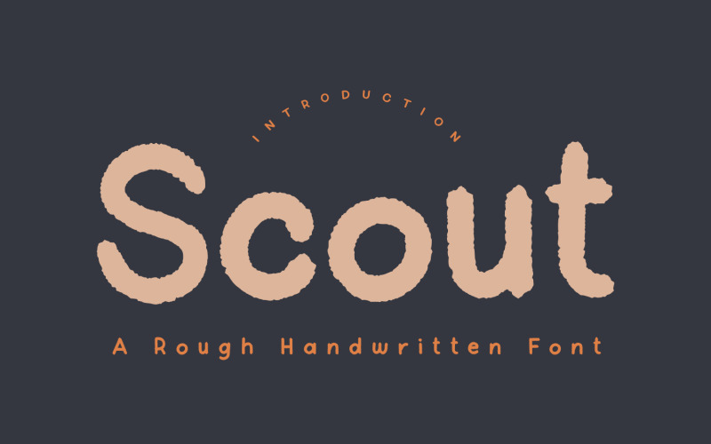 Scout - carattere scritto a mano grezzo