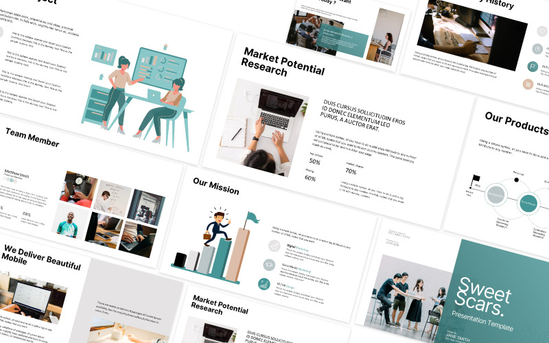 Sweet Scars Business Deck Powerpoint Template