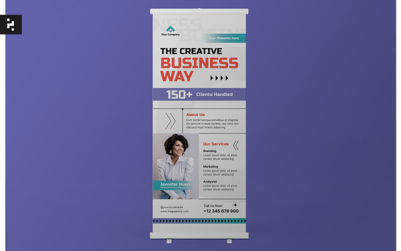 Creative Business Service Roll Up Banner