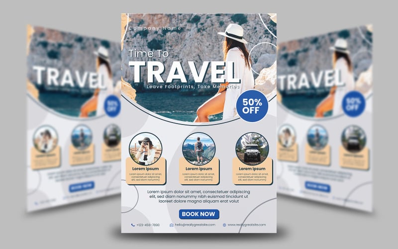 Time To Travel Flyer Template