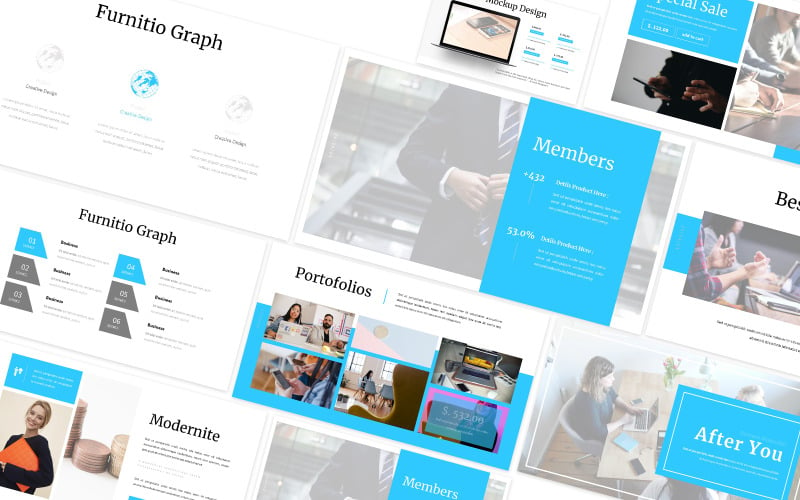 After Your Business Powerpoint Template - TemplateMonster