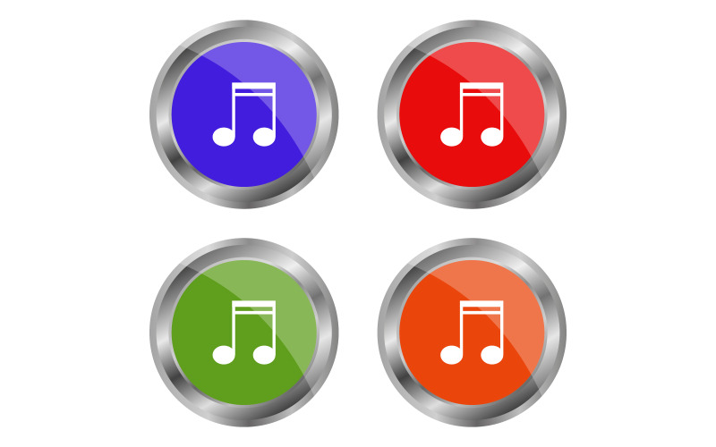 Note de musique illustrée sur fond en vecteur