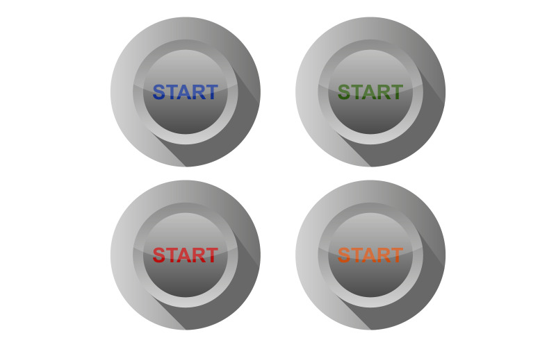 Schaltfläche „Start“ im Vektor auf dem Hintergrund