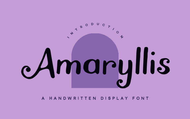 Amaryllis - handschriftliche Schriftart
