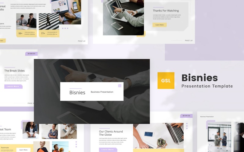 Bisnies – üzleti Google Diák sablon