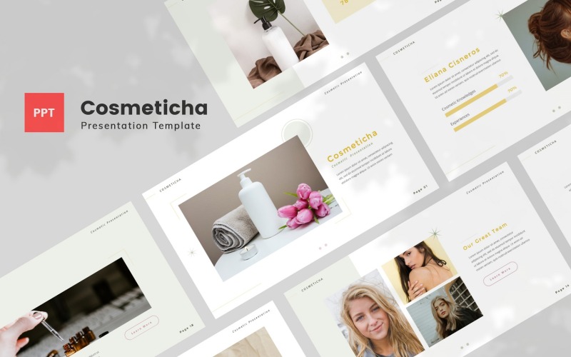 Cosmeticha — 化妆品 Powerpoint 模板