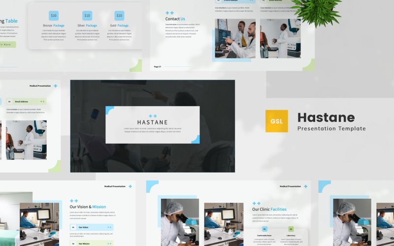 Hastane — modelo médico de slides do Google