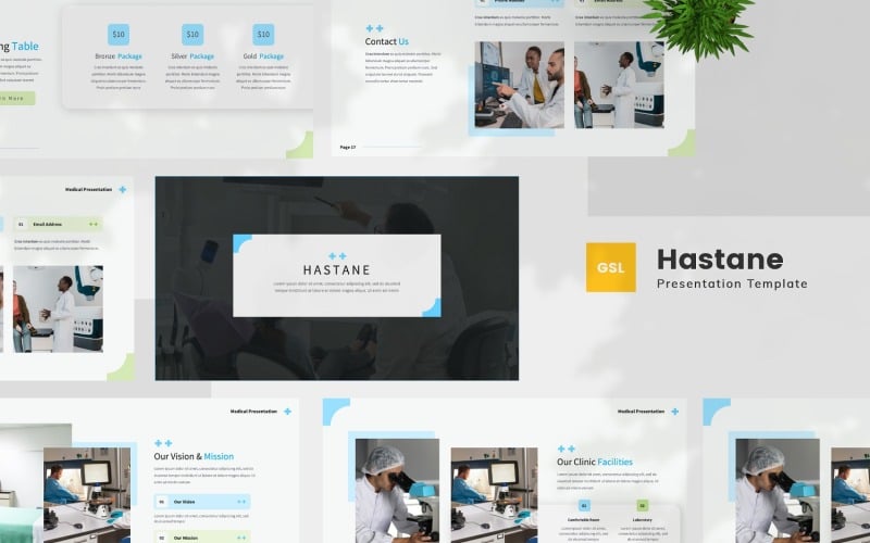Hastane – Orvosi Google Slides sablon