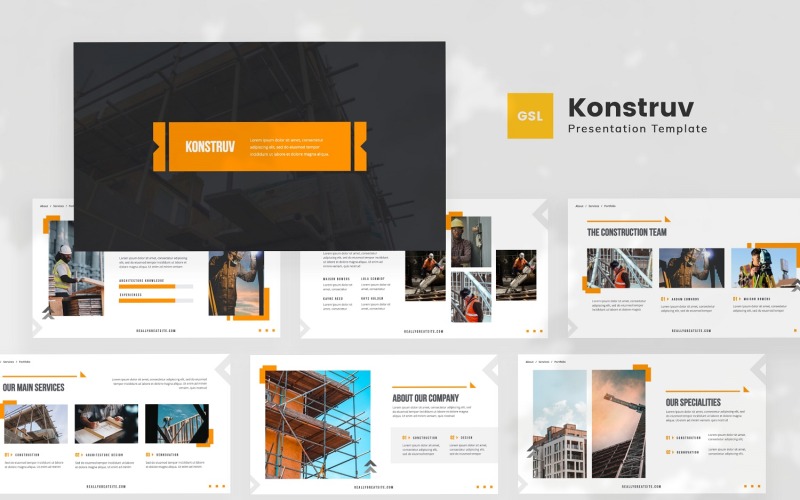 Konstruv — Будівельний шаблон Google Slides