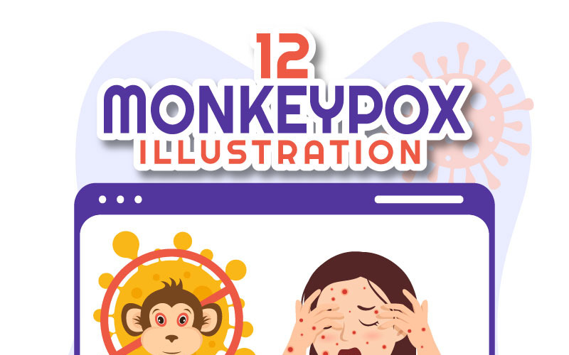 12 Monkeypox-uitbraak Illustratie