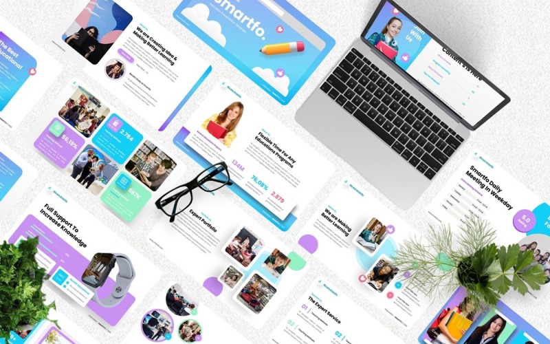 Smartfo - modelo de Googleslide criativo para educação