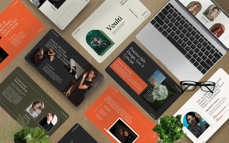 Voulti - Powerpoint-sjabloon voor merksociale media