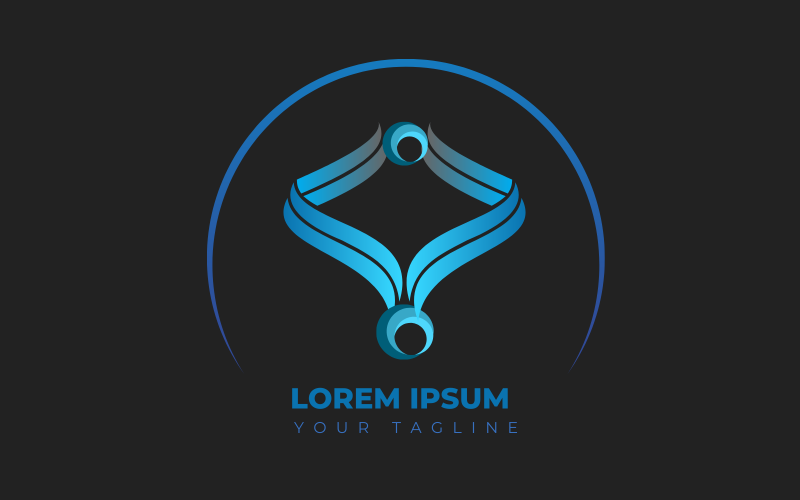 Creatief minimalistisch abstract elegant logo