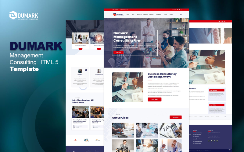 Dumark — szablon HTML5 firmy zarządzającej i konsultingowej