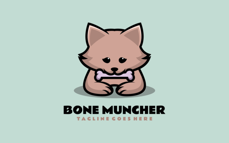 Логотип талисмана Bone Muncher