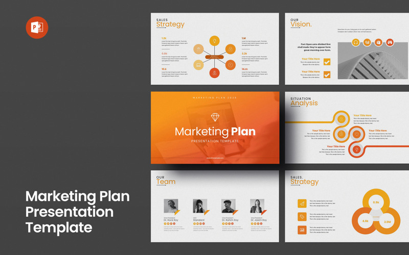 Sjabloon voor marketingpresentatie