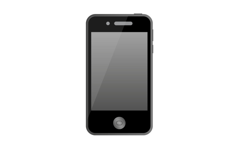 Smartphone im Hintergrund und im Vektor dargestellt